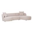 Kingston Lounge Sofa - Natural Fabric - RHF