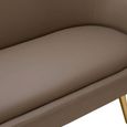 Lagero Sofa - 3 Seater - Brown Faux Leather