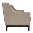Theodore Sofa - Dark Taupe - Buttoned - 3 Seater