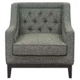 Theodore Armchair - Forest Green - Buttoned