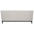 Theodore Sofa - Ivory Fabric - Buttoned - 3 Seater