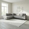 Lido Corner Sofa - Open End - Light Grey - Fabric - Natural Legs - LHF