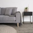 Lido Lounge Sofa - Light Grey - Fabric - Natural Legs - LHF