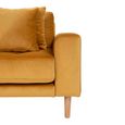 Lido Lounge Sofa - Mustard - Fabric - Natural Legs - LHF