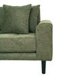 Lido Lounge Sofa - Stone - Fabric - Black Legs - RHF