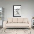 Lido Sofa - 2.5 Seater - Sand - Fabric