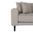 Lido Lounge Sofa - Olive Green - Fabric - Black Legs - LHF