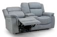 Linden Recliner Sofa - Grey Fabric - 2 Seater