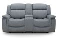 Linden Recliner Sofa - Grey Fabric - 2 Seater