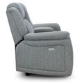 Linden Recliner Sofa - Grey Fabric - 2 Seater