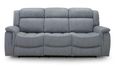 Linden Recliner Sofa - Grey Fabric - 3 Seater