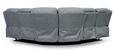 Linden Recliner Corner Sofa Set - Grey Fabric - Large - 2 Corner 2