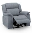 Linden Recliner Armchair - Grey Fabric