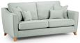 Linnet Aqua Fabric 2.5 Seater Sofa