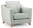 Linnet Aqua Fabric Armchair