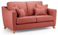 Linnet Coral Fabric 2 Seater Sofa