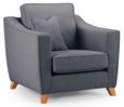 Linnet Denim Fabric Armchair