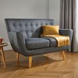 Loft 2 Seater Sofa - Grey Fabric