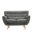 Loft 2 Seater Sofa - Grey Fabric