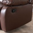 London Brown Leather Recliner Armchair