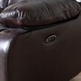 London Burgundy Leather 2 Seater Recliner Sofa