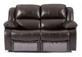 London Burgundy Leather 2 Seater Recliner Sofa