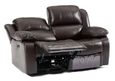 London Burgundy Leather 2 Seater Recliner Sofa