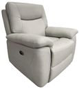 Lucia Recliner Armchair - Pearl Grey Leather