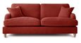 Manhattan Apricot Fabric 3 Seater Sofa
