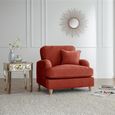 Manhattan Apricot Fabric Armchair
