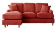 Manhattan Apricot Fabric Chaise Corner Sofa - LHF