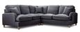 Manhattan Charcoal Fabric 2 Corner 2 Sofa