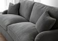Manhattan Charcoal Fabric 3 Seater Sofa