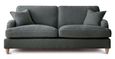Manhattan Charcoal Fabric 3 Seater Sofa