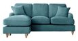 Manhattan Emerald Fabric Chaise Corner Sofa - LHF