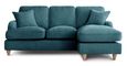 Manhattan Emerald Fabric Chaise Corner Sofa - RHF