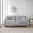 Manhattan Ice Fabric 3 Seater Sofa