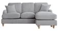 Manhattan Ice Fabric Chaise Corner Sofa - RHF