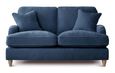 Manhattan Navy Fabric 2 Seater Sofa