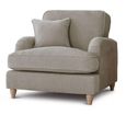 Manhattan Putty Fabric Armchair