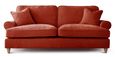 Marigot Apricot Fabric 3 Seater Sofa