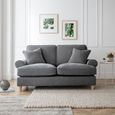 Marigot Charcoal Fabric 2 Seater Sofa