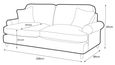 Marigot Emerald Fabric 3 Seater Sofa
