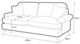 Marigot Ice Fabric 3 Seater Sofa