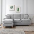 Marigot Ice Fabric Chaise Corner Sofa - LHF