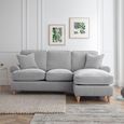 Marigot Ice Fabric Chaise Corner Sofa - RHF
