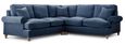 Marigot Navy Fabric 2 Corner 2 Sofa