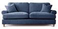 Marigot Navy Fabric 3 Seater Sofa