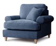 Marigot Navy Fabric Armchair