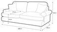 Marigot Putty Fabric 3 Seater Sofa